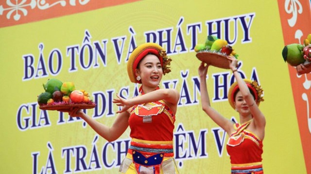 Một số tiết mục nghệ thuật đặc sắc tại buổi lễ.