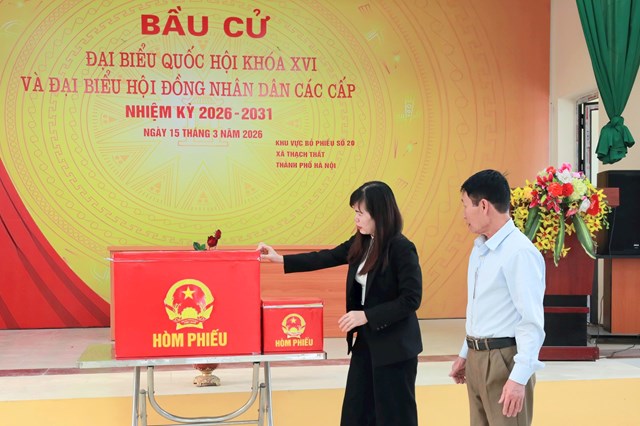 Xã Thạch Thất ứng dụng chuyển đổi số trong hoạt động bầu cử - Ảnh 3