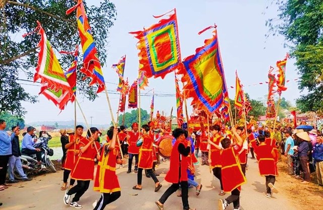 Sắc màu lễ hội Đình làng Thọ Văn 2023.