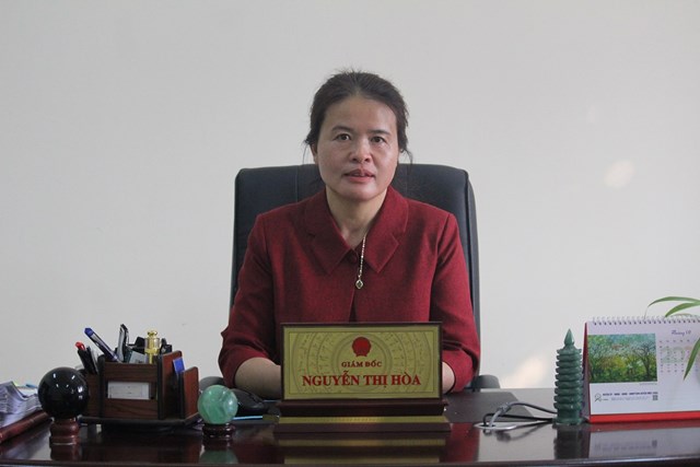Bà Nguyễn Thị Hòa - Giám đốc Trung tâm Kỹ thuật nông nghiệp huyện Mộc Châu 