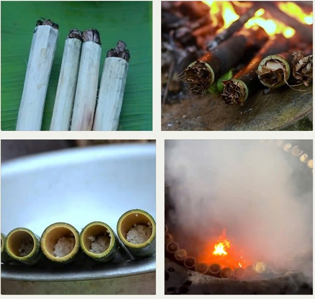 Điểm đặc biệt của cơm lam Mường Động nằm ở kh&acirc;u chuẩn bị nguy&ecirc;n liệu kỹ lưỡng v&agrave; c&aacute;ch chế biến ri&ecirc;ng biệt.