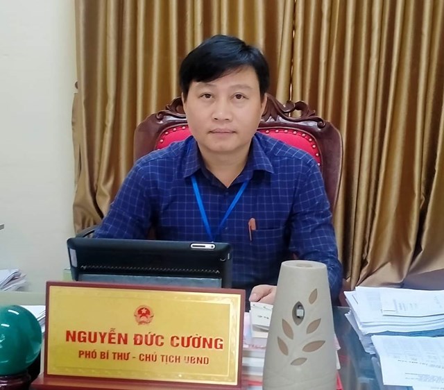 Ông Nguyễn Đức Cường, Phó Bí thư Đảng ủy, Chủ tịch UBND xã Phú Kim. 