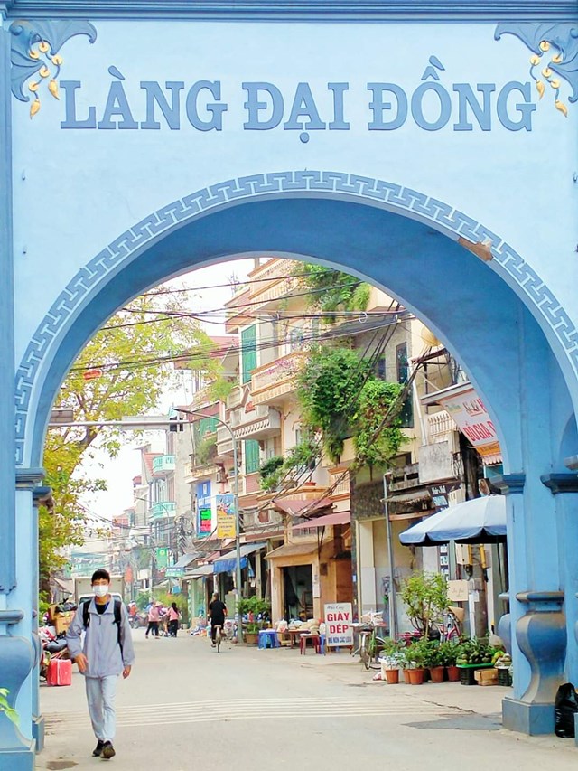  Quang cảnh đầu làng Đại Đồng. 