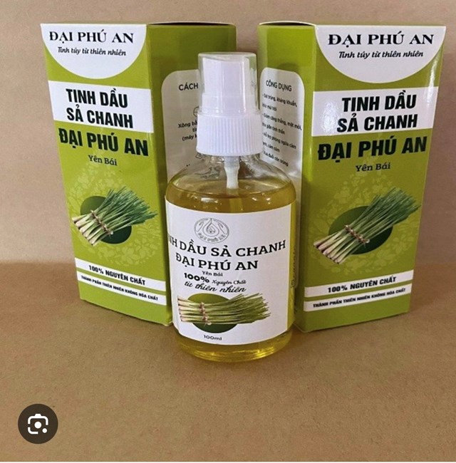 Sản phẩm tinh dầu sả chanh Đại Ph&uacute; An, lu&ocirc;n được người ti&ecirc;u d&ugrave;ng lựa chọn.