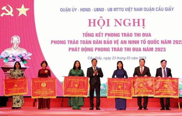 Phong trào thi đua là động lực phát triển kinh tế - xã hội quận Cầu Giấy.