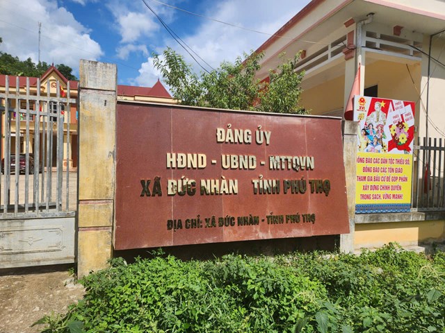 UBND x&atilde; Đức Nh&agrave;n, tỉnh Ph&uacute; Thọ.