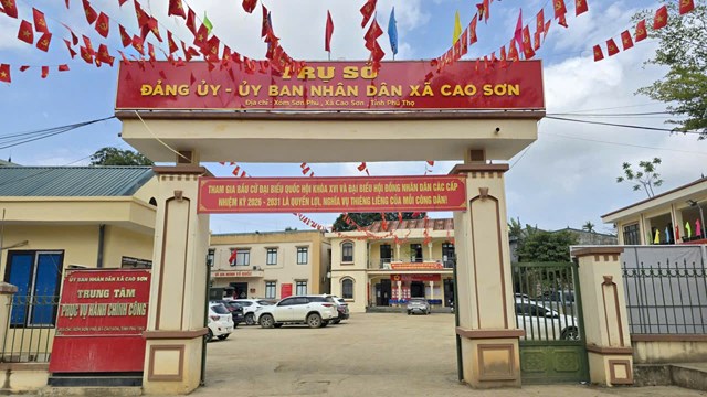UBND x&atilde; Cao Sơn, tỉnh Ph&uacute; Thọ.