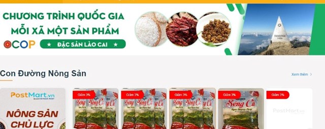 Lào Cai đẩy mạnh đưa các sản phẩm OCOP lên các sàn thương mại điện tử.