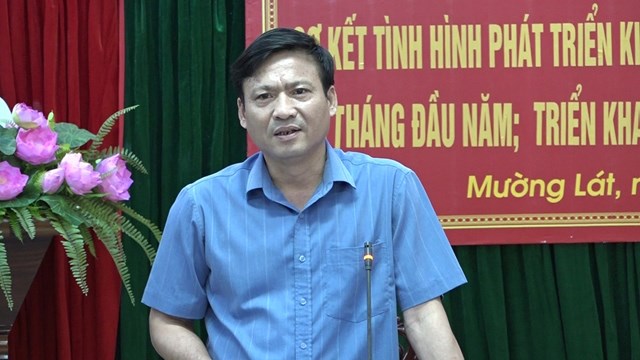 Ông Nguyễn Văn Bình - Phó Bí thư huyện ủy, Chủ tịch UBND huyện Mường Lát.