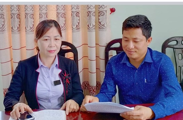 Ông Nguyễn Thanh Hà, ĐUV Bí thư Đoàn xã, P.Chủ tịch Công đoàn xã Bảo Yên và Chủ tịch công đoàn xã.