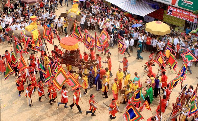 Lễ hội truyền thống Đình Đào Xá.
