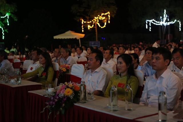 Các đại biểu dự buổi lễ khai mạc tuần du lịch Thanh Thuỷ - Mùa thu năm 2022.