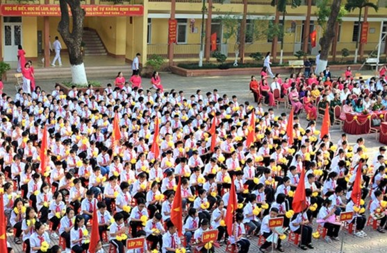 Các trường học tại tỉnh Điện Biên khai giảng năm học mới.