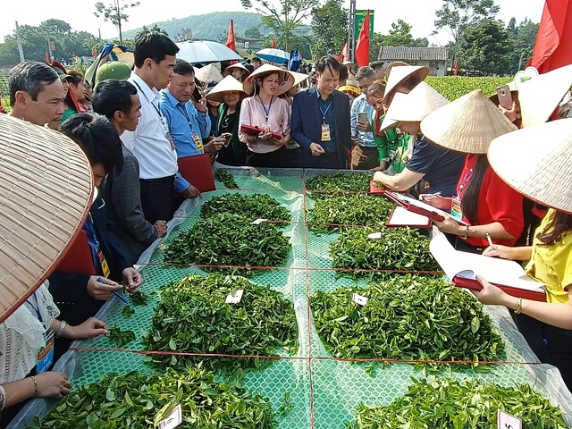 Ban giám khảo chấm điểm các đội thi.