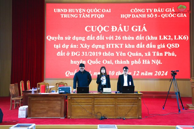 Trung t&#226;m ph&#225;t triển quỹ đất huyện Quốc Oai đạt nhiều kết quả chuy&#234;n m&#244;n nổi bật năm 2024 - Ảnh 1