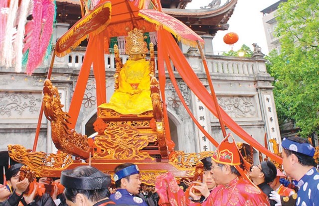 Lễ hội 5 l&#224;ng Mọc: Bảo tồn, ph&#225;t huy gi&#225; trị Văn h&#243;a – T&#226;m linh – Thuần phong mỹ tục giữa l&#242;ng Thủ đ&#244; - Ảnh 5