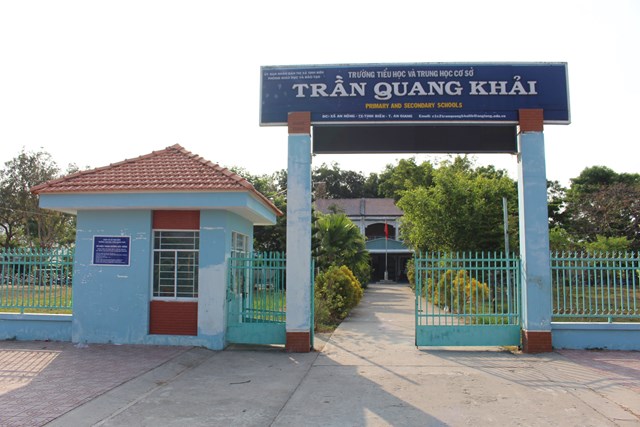 Trường Tiểu học v&agrave; THCS Trần Quang Khải.