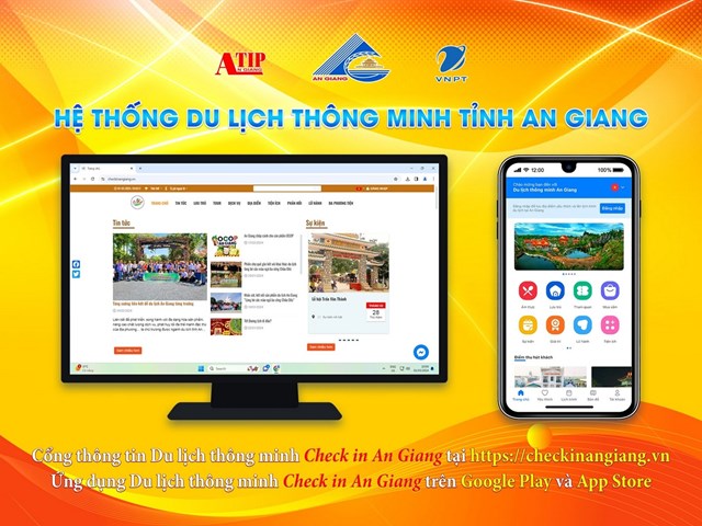 Hệ thống du lịch th&ocirc;ng minh của tỉnh An Giang.