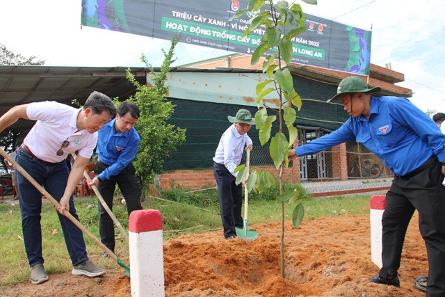 Mục ti&ecirc;u trồng 6.000 c&acirc;y xanh tạo cảnh quan, b&oacute;ng m&aacute;t ở c&aacute;c khu vực đ&ocirc; thị của tỉnh Long An (ảnh H&agrave; Lan).