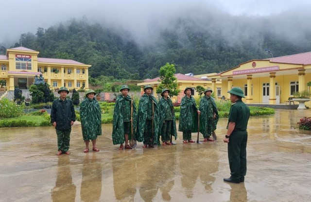 Đồn Bi&ecirc;n ph&ograve;ng Mường L&egrave;o t&uacute;c trực qu&acirc;n số, s&agrave;ng ứng ph&oacute; thi&ecirc;n tai (ảnh: b&aacute;o Bi&ecirc;n Ph&ograve;ng)