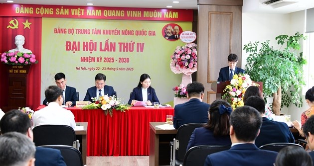 &nbsp;Đại hội nghe c&aacute;c b&aacute;o c&aacute;o của Đảng bộ Trung t&acirc;m Khuyến n&ocirc;ng quốc gia nhiệm kỳ 2020-2025