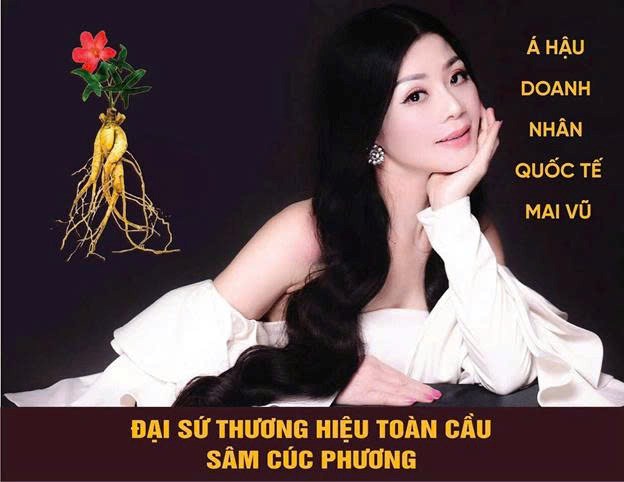 &Aacute; hậu Doanh nh&acirc;n Quốc tế Mai Vũ &ndash; Đại sứ thương hiệu to&agrave;n cầu S&acirc;m C&uacute;c Phương