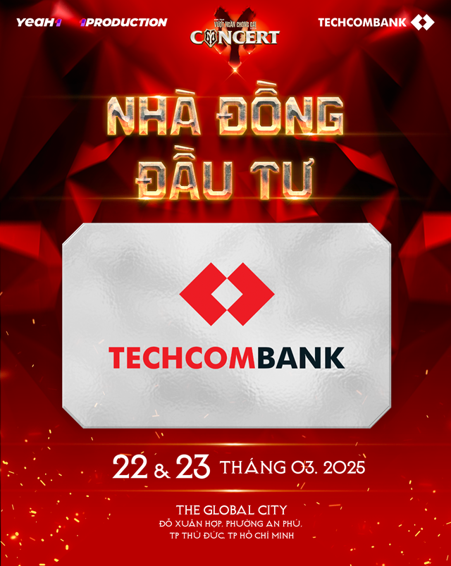 Techcombank tiếp tục là nhà đồng đầu tư concert Day 3,4.