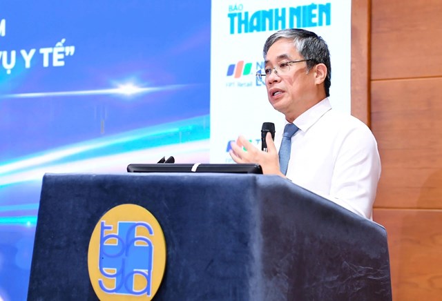 PGS.TS.BS. Nguyễn Ho&agrave;ng Bắc - Gi&aacute;m đốc Bệnh viện Đại học Y Dược TP.HCM định hướng x&acirc;y dựng cuộc thi, kh&ocirc;ng chỉ l&agrave; s&acirc;n chơi m&agrave; c&ograve;n hướng đến triển khai thực tế, mang lại gi&aacute; trị thật sự cho người d&acirc;n.