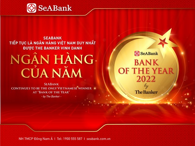 SeABank được The Banker vinh danh giải thưởng Ng&#226;n h&#224;ng tốt nhất Việt Nam 2022 - Ảnh 1