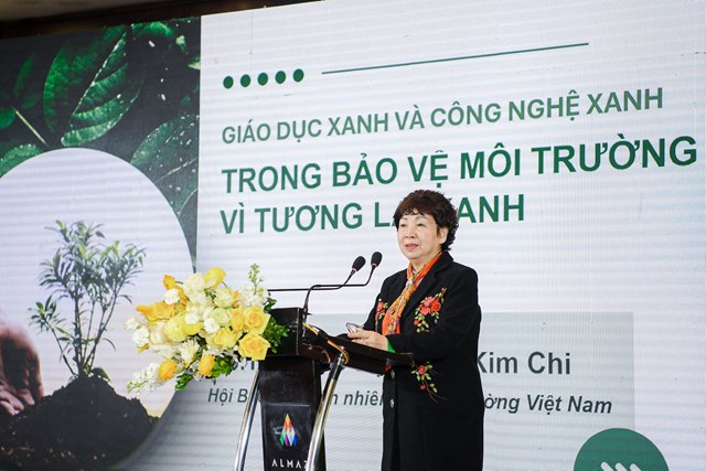 GS. TS. NGND Đặng Thị Kim Chi nhấn mạnh rằng cần để những thay đổi giản dị trong gi&aacute;o dục xanh trở th&agrave;nh th&oacute;i quen v&agrave; ph&aacute;t triển ứng dụng c&ocirc;ng nghệ xanh v&agrave;o cuộc sống &nbsp;