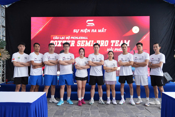 Đội h&igrave;nh CLB Pickleball Soxter Semi-Pro Hải Ph&ograve;ng.