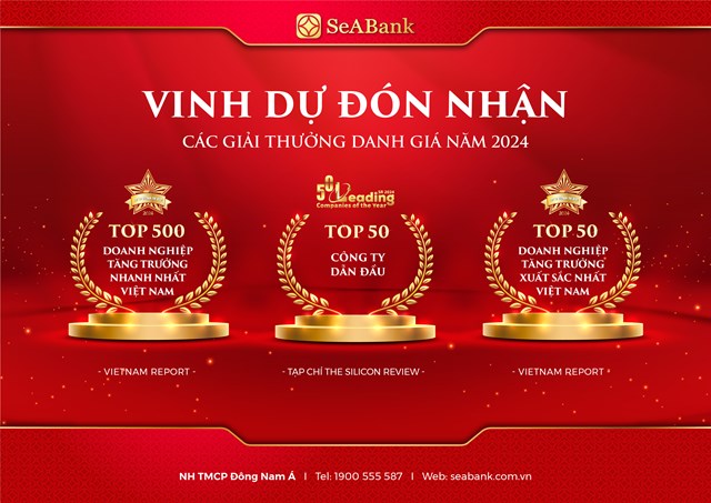 SeABank lần thứ 5 được vinh danh trong Top 500 doanh nghiệp tăng trưởng nhanh nhất Việt Nam - Ảnh 1