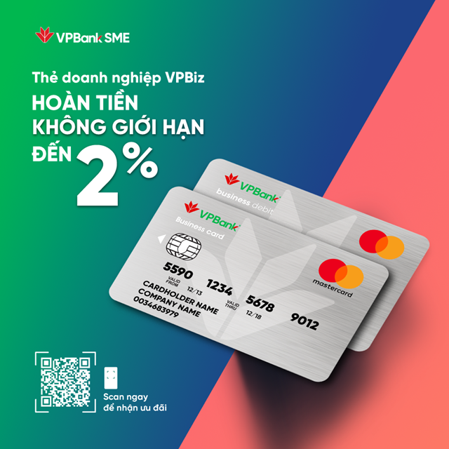 Bộ đ&#244;i thẻ VPBiz của VPBank tung ưu đ&#227;i ho&#224;n tiền hấp dẫn - Ảnh 1