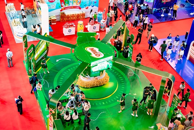 Sân chơi của Nestlé MILO thu hút nhiều phụ huynh và trẻ em tại triển lãm VietNam Dairy 2024