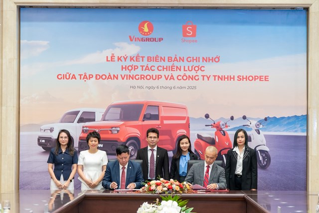 Vingroup v&#224; Shopee hợp t&#225;c chiến lược ph&#225;t triển hạ tầng thương mại điện tử gắn với ph&#225;t triển bền vững - Ảnh 1