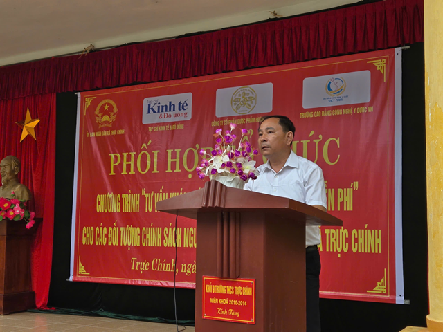 Ông Đinh Thanh Tùng, phó Tổng Biên tập - Tạp chí Kinh tế & Đồ uống phát biểu tại sự kiện.