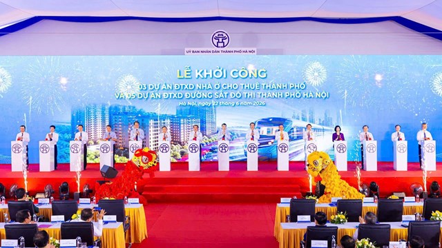 H&agrave; Nội đồng loạt khởi c&ocirc;ng 3 dự &aacute;n nh&agrave; ở cho thu&ecirc;