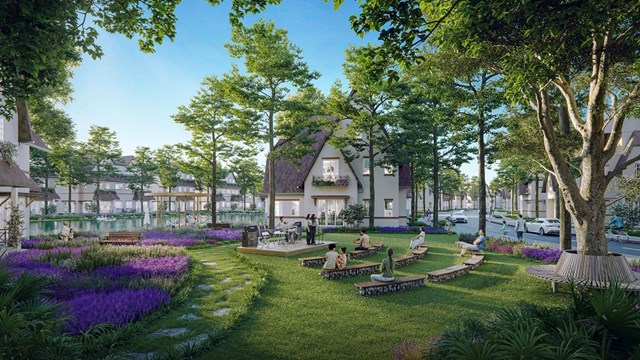 Không gian sống tận hưởng tại Đảo Châu Âu