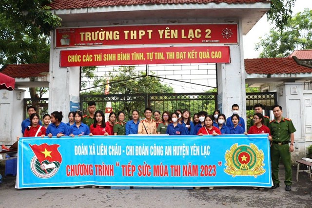 Đo&#224;n Thanh ni&#234;n C&#244;ng an huyện Y&#234;n Lạc đảm bảo ANTT v&#224; tiếp sức m&#249;a thi THPT quốc gia 2023 - Ảnh 7