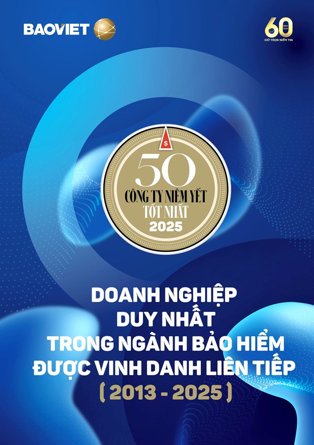 Bảo Việt - doanh nghiệp bảo hiểm duy nhất được vinh danh li&#234;n tiếp trong “Danh s&#225;ch 50 c&#244;ng ty ni&#234;m yết tốt nhất Việt Nam” - Ảnh 1