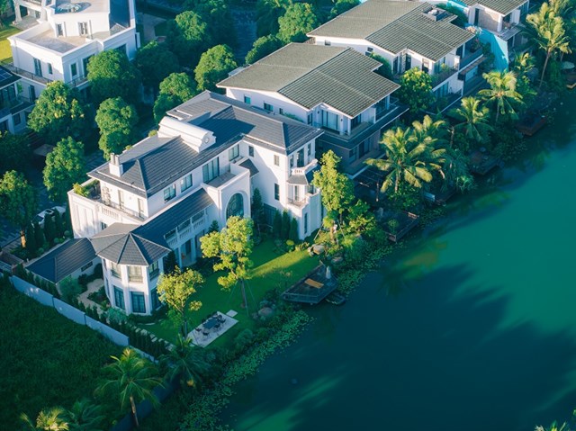 Một góc biệt thự đảo – bất động sản compound tại KĐT Ecopark Hưng Yên