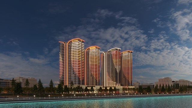 Capital Square lấy cảm hứng từ những d&ograve;ng chảy hội tụ, &acirc;m nhạc v&agrave; &aacute;nh s&aacute;ng &nbsp;