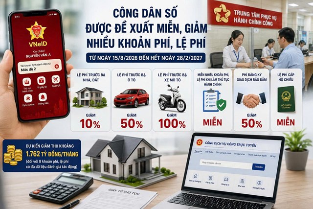 L&agrave;m thủ tục trực tuyến, người d&acirc;n được giảm h&agrave;ng loạt khoản ph&iacute;