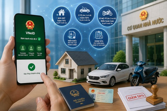Làm thủ tục trực tuyến, người dân được giảm hàng loạt khoản phí - Ảnh 1