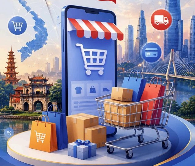 Doanh số thương mại điện tử tăng 44%, dòng tiền đang dịch chuyển về đâu? - Ảnh 1