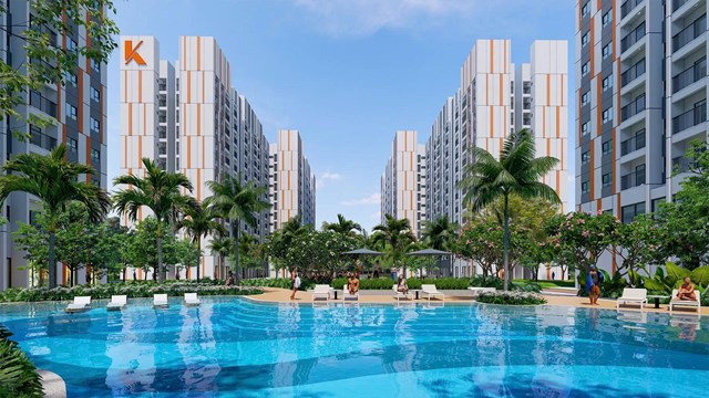 Phối cảnh dự kiến của dự án K-Home Avenue tại xã Nhơn Trạch, tỉnh Đồng Nai.
