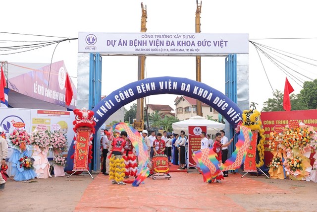 Khởi c&#244;ng Bệnh viện Đa khoa Đức Việt: C&#244;ng tr&#236;nh y tế trọng điểm tại cửa ng&#245; ph&#237;a T&#226;y H&#224; Nội - Ảnh 1