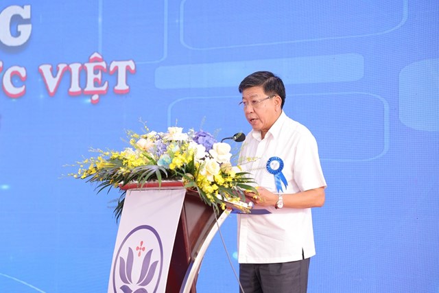 Ph&oacute; Chủ tịch UBND th&agrave;nh phố H&agrave; Nội Dương Đức Tuấn ph&aacute;t biểu chỉ đạo tại Lễ khởi c&ocirc;ng Bệnh viện Đa khoa Đức Việt.&nbsp;