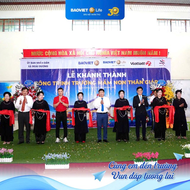 Bảo Việt hỗ trợ 2,7 tỷ đồng x&acirc;y dựng Trường Mầm non Th&acirc;n Gi&aacute;p, Cao Bằng (2)