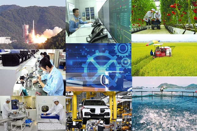 Khoa học, c&ocirc;ng nghệ, đổi mới s&aacute;ng tạo v&agrave; chuyển đổi số l&agrave; đột ph&aacute; quan trọng h&agrave;ng đầu, l&agrave; động lực ch&iacute;nh để ph&aacute;t triển trong kỷ nguy&ecirc;n mới.